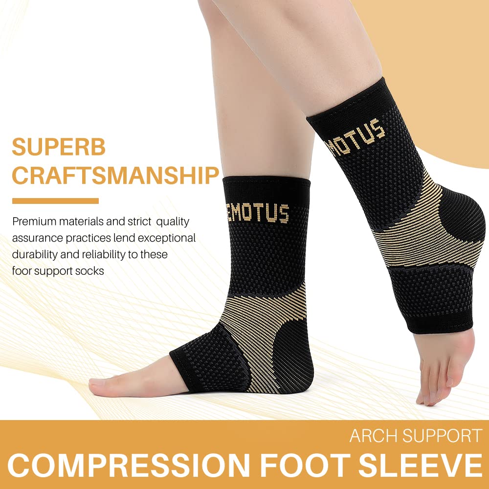 FORTEMOTUS Ankle Brace Plantar Fasciitis Socks for Women & Men